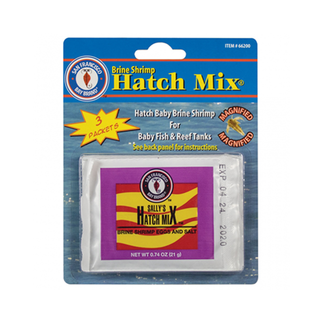 San Francisco Bay Brine Shrimp Hatch Mix 3 x 0.74oz Packages