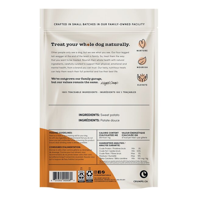 Crumps Sweet Potato Chews 160g