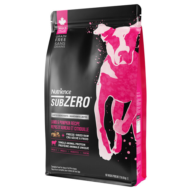 Nutrience Subzero Limited Ingredient Lamb and Pumpkin Recipe Dog Food 10kg