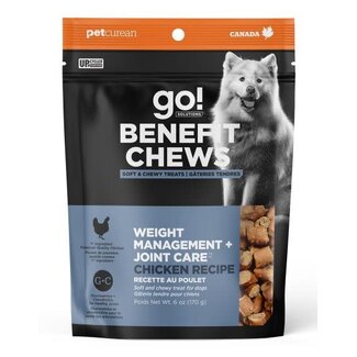 Go! Solutions Go! Benefit Chews Weight Management + Joint Care Chicken Recipe Dog Treats170g