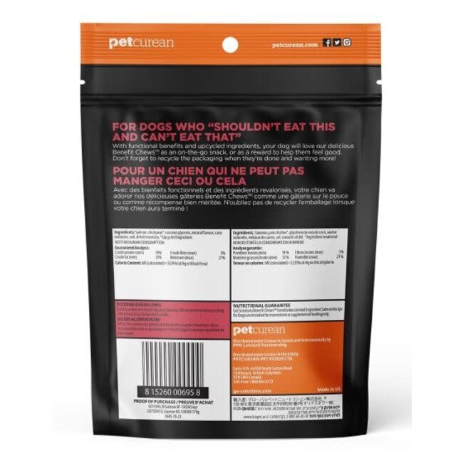 Go! Benefit Chews Sensitivities Limited Ingredient Salmon Recipe Dog Treats 170g