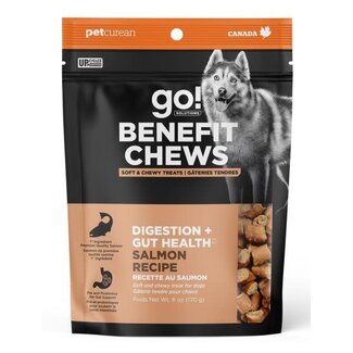 Go! Solutions Go! Benefit Chews Digestion + Gut Health Salmon Recipe Dog Treats 170g
