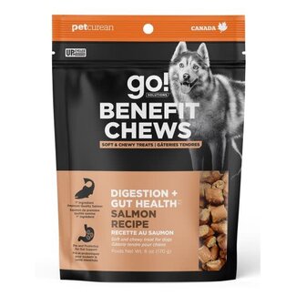 Petcurean - Go! Solutions Go! Benefit Chews Digestion + Gut Health Salmon Recipe Dog Treats 170g