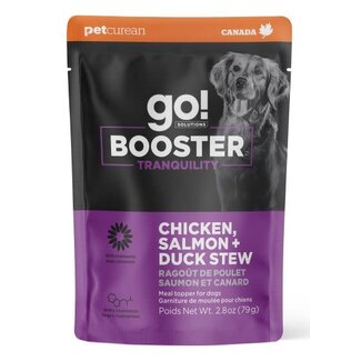 Petcurean - Go! Solutions Go! Booster Tranquility Chicken Salmon & Duck Stew Meal Topper for Dogs 2.8oz Petcurean - Go! Solutions Go! Booster Tranquility Chicken Salmon & Duck Stew Meal Topper for Dogs 2.8oz