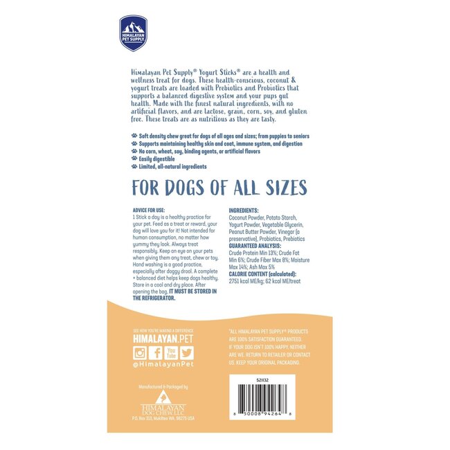 Himalayan Yogurt Stick Peanut Butter Flavour 136g