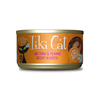 Tiki Cat Tiki Cat Ahi Tuna & Prawns in Broth Wet Cat Food 2.8oz