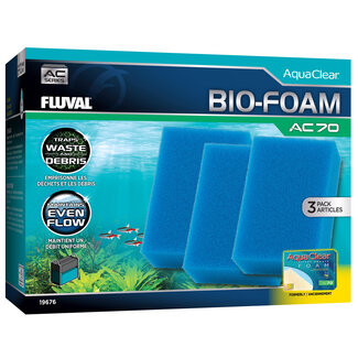 Fluval Fluval AquaClear 70 Bio-Foam Filter Insert - Blue - 3 pack