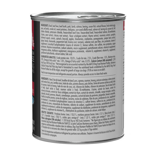 Nutrience Grain Free Subzero Pâté Prairie Red 369g