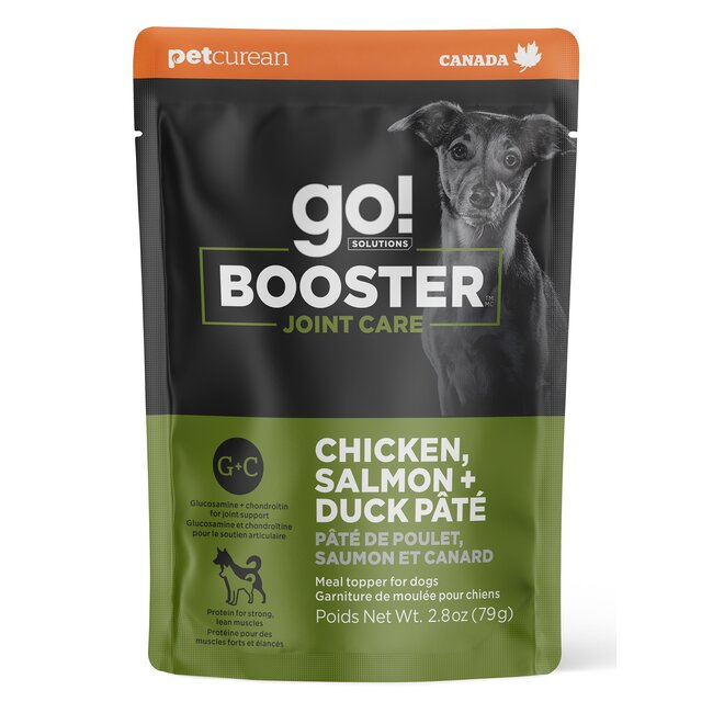 Go! Booster Joint Care Chicken, Salmon & Duck Pate Meal Topper for Dogs 2.8oz