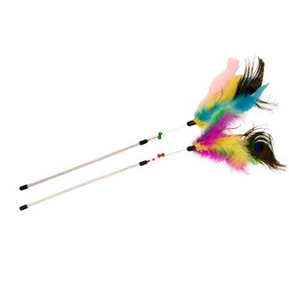 Bud'z Bud'Z Feather Duster Multicoloured Cat Toy 35cm