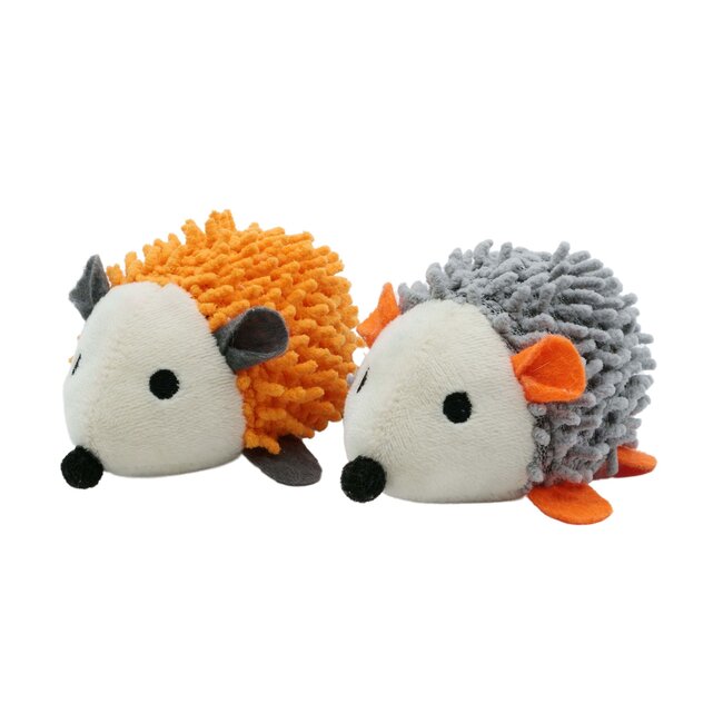 Bud'Z Hedgehogs Duo Orange And Grey Cat Toy