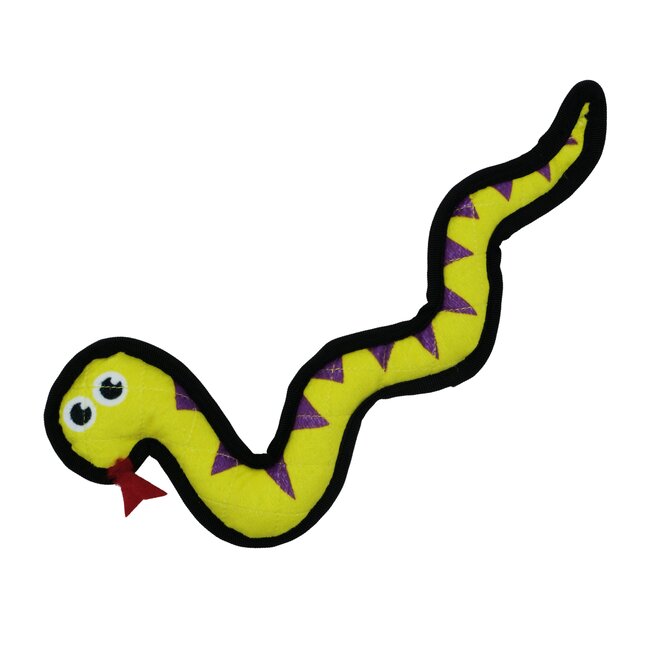 Bud'Z Plush Colourful Snake Dog Toy 13"