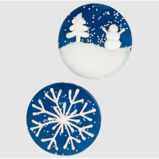 Bosco and Roxys Snowy Circles Dog Cookie