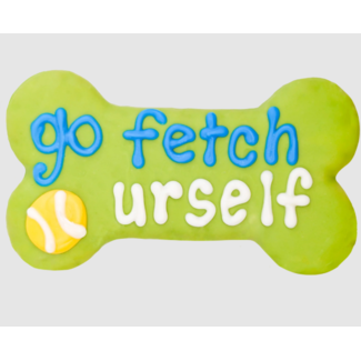 Bosco and Roxys Go Fetch Urself 6" Bone Dog Cookie