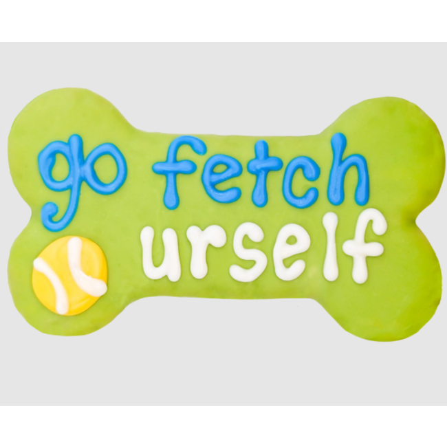 Go Fetch Urself 6" Bone Dog Cookie