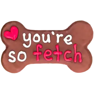 Bosco and Roxys You're So Fetch 6" Bone Dog Cookie
