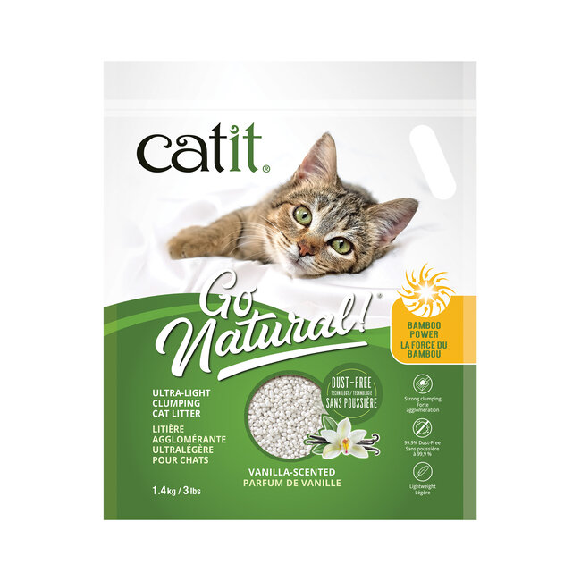 Go Natural! Ultra-Light Clumping Cat Litter Vanilla 1.4kg
