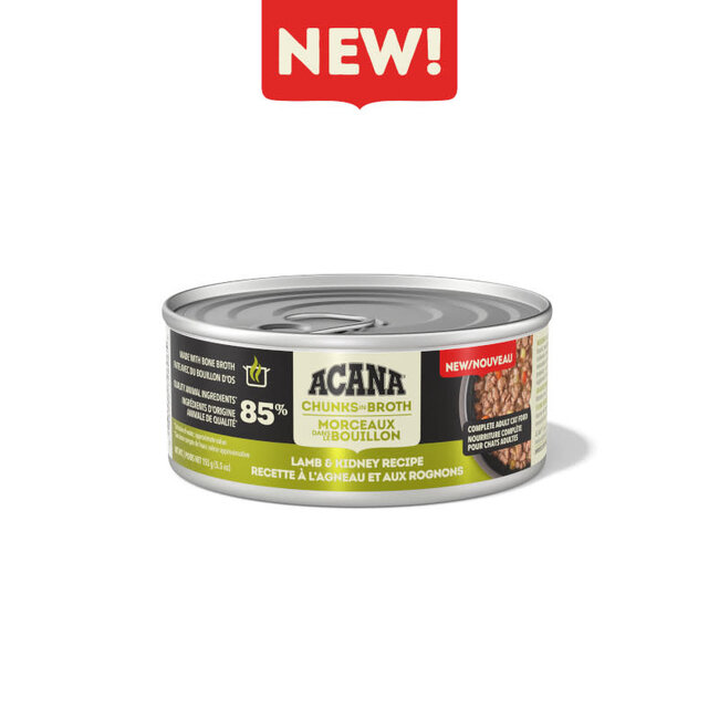 ACANA Chunks in Broth Lamb & Kidney Recipe Wet Cat Food 155g