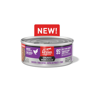 ORIJEN ORIJEN Chunks & Shreds Chicken & Tuna Entrée for Kittens Wet Cat Food 155g