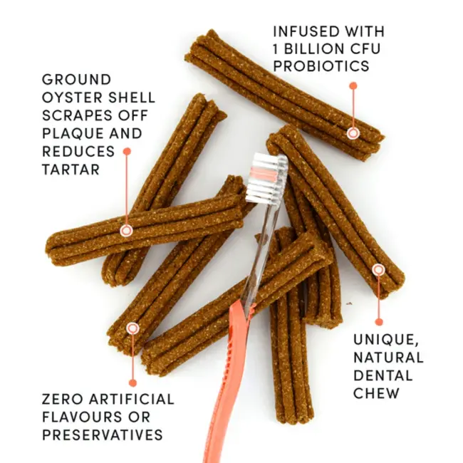 Crumps Plaque Busters Advanced Whole Mouth Dental Sticks 7" 10pk