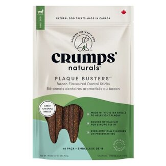 Crumps Crumps Plaque Busters Bacon Dental Sticks 3.5" 18pk
