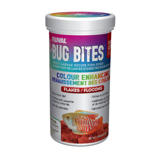 Fluval Bug Bites Colour Enhancing Flakes 90g