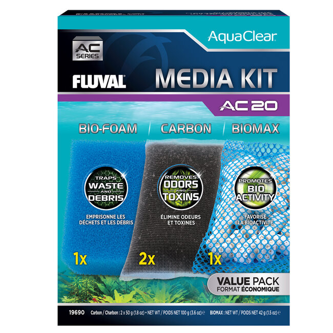 Media Maintenance Kit for AquaClear AC20 Power Filter