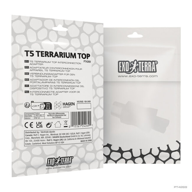 Exo Terra T5 Terrarium Top Interconnection Adapter