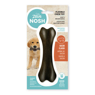 Zeus Nosh Flexible Chew Bone Bacon Flavor Medium
