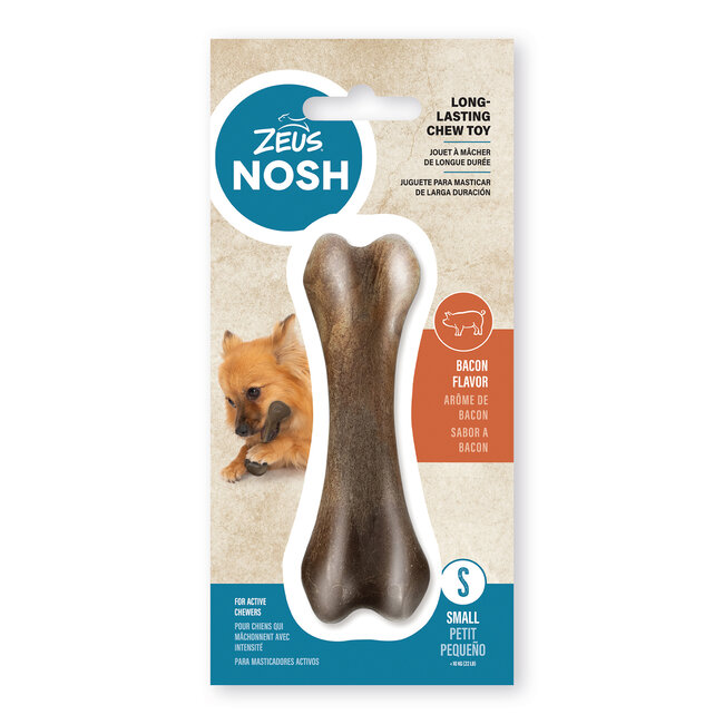 Nosh Strong Chew Bone Bacon Flavor Small