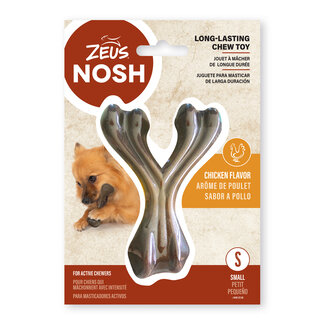 Zeus Nosh Strong Wishbone Chew Toy Chicken Flavour Small