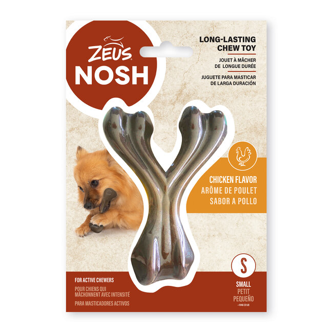 Nosh Strong Wishbone Chew Toy Chicken Flavour Small