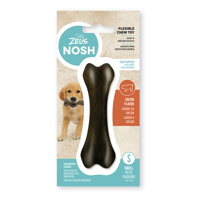 Nosh Flexible Chew Bone Bacon Flavor Small
