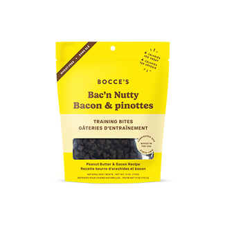 Bocce's Bakery Bocce's Bakery Bac'n Nutty Peanut Butter & Bacon Training Bites 6oz