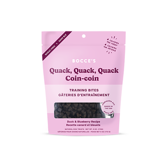 Bocce's Bakery Bocce's Bakery Quack, Quack, Quack Duck & Blueberry Training Bites 6oz