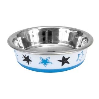 Coastal Maslow Design Series Cat Bowl Blue Stars