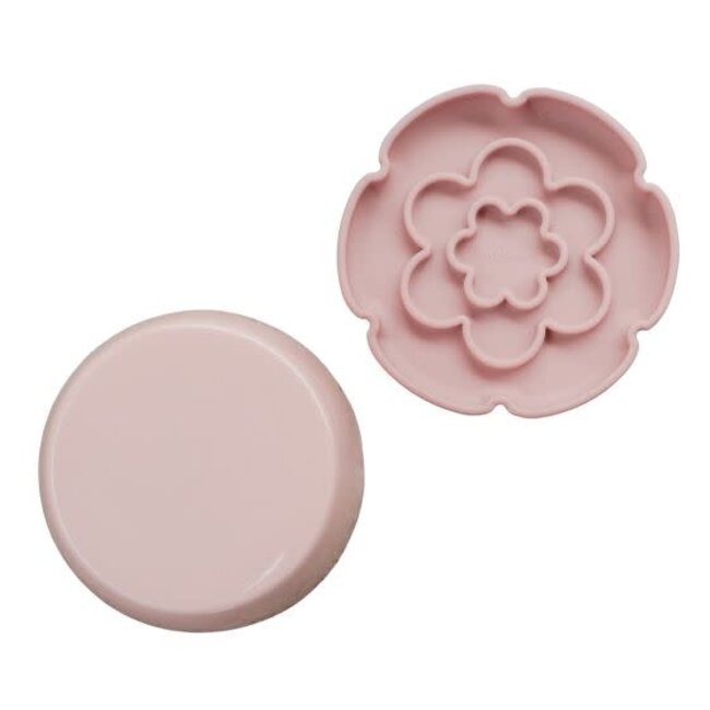 Dexypaws Flower Elevated Slow Feeder for Cats Blush Pink
