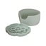 Dexypaws Flower Elevated Slow Feeder for Cats Sage Green
