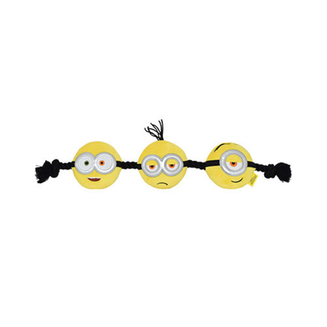 Minions 3-Head Rope Tug 17" Dog Toy