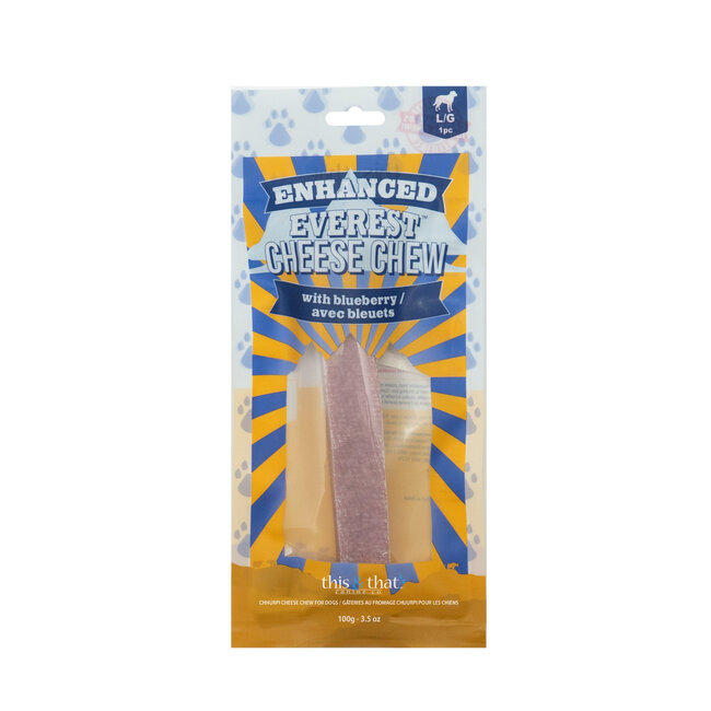 Enhanced Everest Cheese Chew Blueberry Large 100g