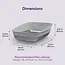 Litter Genie Platinum Stainless Steel Litter Pan