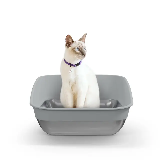 Litter Genie Platinum Stainless Steel Litter Pan