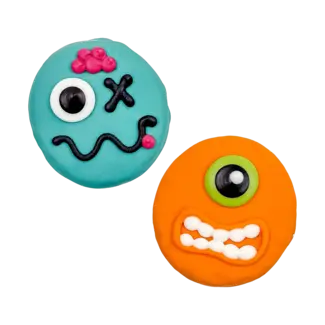 Bosco and Roxys Get the Party Startled Monsters Halloween Dog Cookie