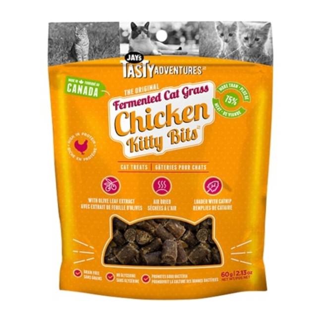 Jays Fermented Cat Grass Chicken Cat Treats 60g