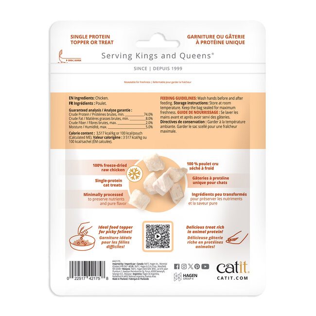 Catit Freeze-Dried Raw Cat Treats Chicken 28.4g