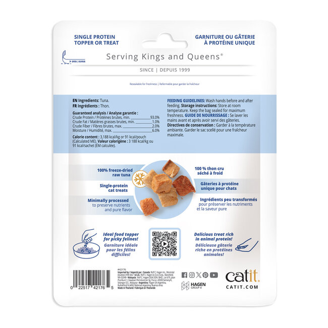 Catit Freeze-Dried Raw Cat Treats Tuna 28.4g