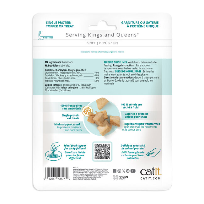 Catit Freeze-Dried Raw Cat Treats Ocean Whitefish 24g