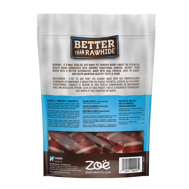 Better than Rawhide Mini Bones BBQ Chicken Flavour 10 pack