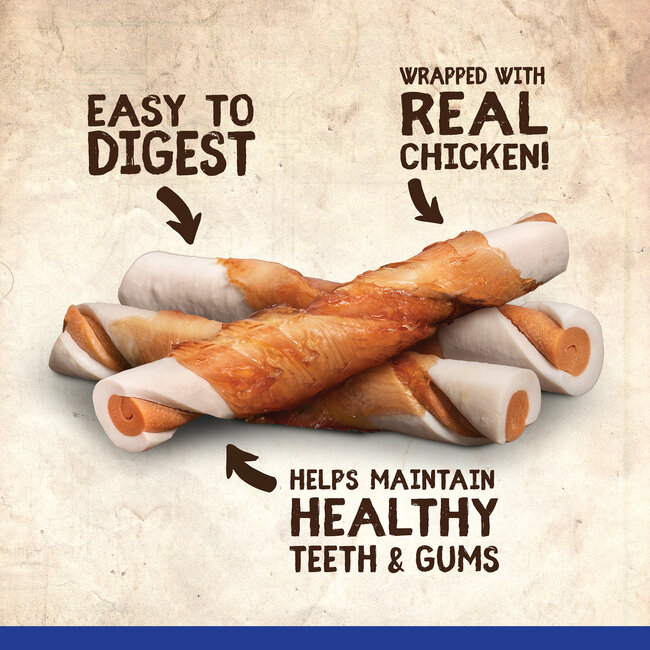 Better than Rawhide Twists Roast Chicken With Thyme & Rosemary Flavour 4 pack