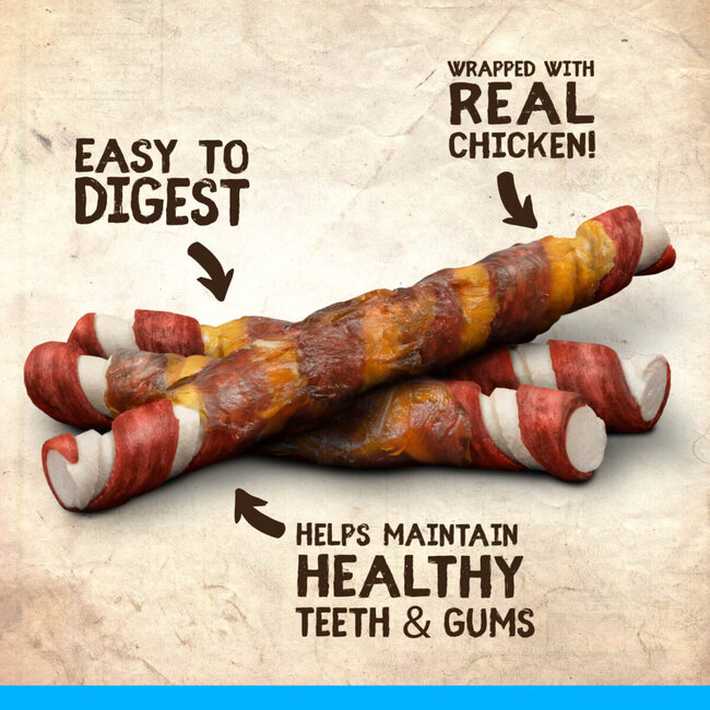 Better than Rawhide Twists BBQ Chicken Flavour 12 pack